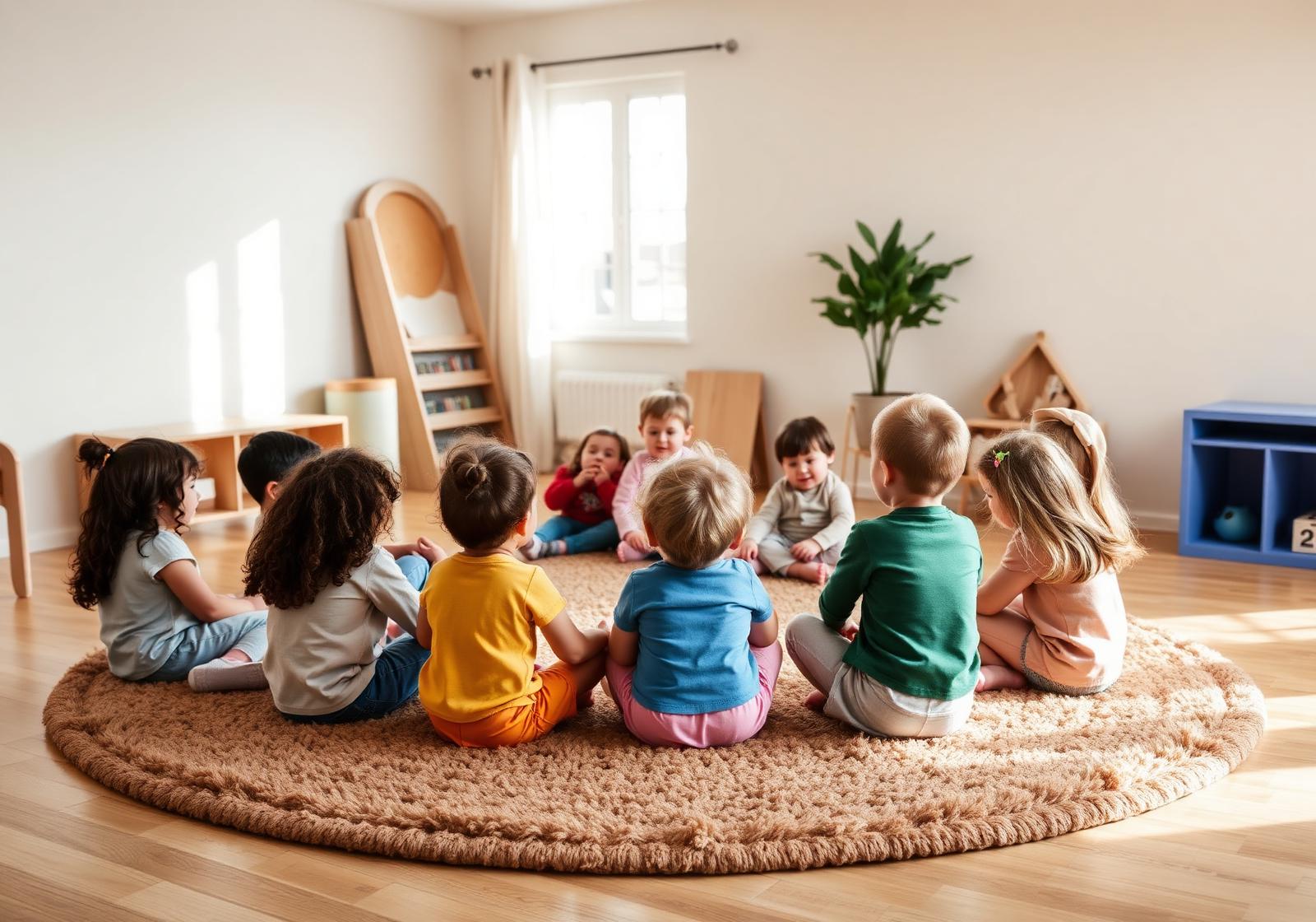 Children in an early learning classroom Branch & Bloom Learning Academy, coming soon to Camp Springs, Prince George's County, MD