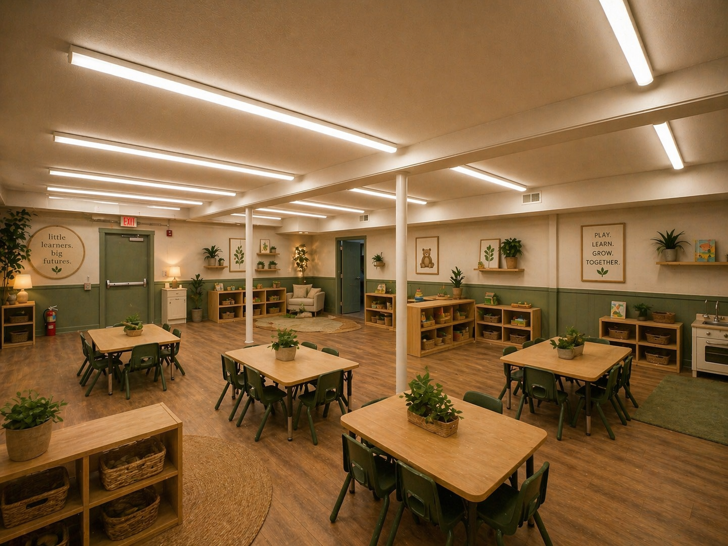 Branch & Bloom Learning Academy classroom planned interior design